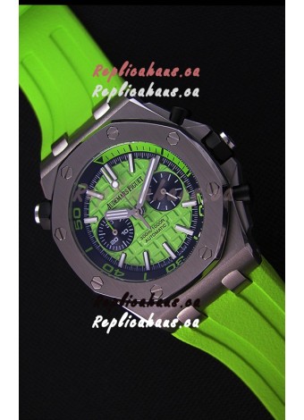 Audemars Piguet Royal Oak Offshore Diver Chronograph Swiss Quartz Replica Watch in Green