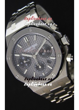 Audemars Piguet Royal Oak Chronograph Slate Grey Dial Steel Strap Swiss Replica Watch 