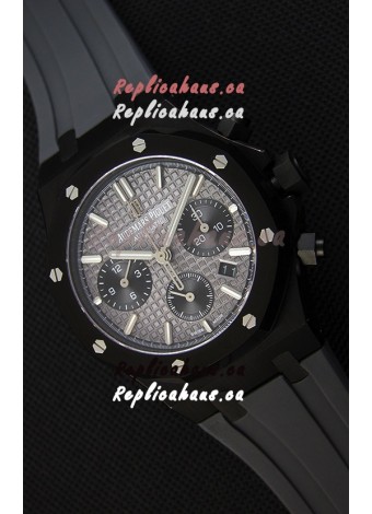 Audemars Piguet Royal Oak Chronograph Slate Grey Dial Rubber Strap PVD Case Swiss Replica Watch 