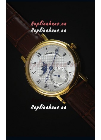 Breguet Classique Moonphase Yellow Gold Swiss Replica Watch