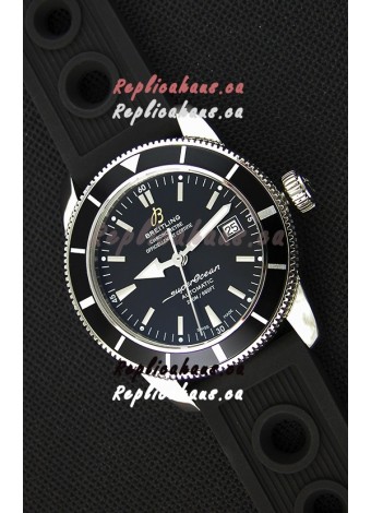Breitling SuperOcean Heritage II B20 42MM Black Dial Black Bezel Swiss Replica Watch - 1:1 Mirror Edition