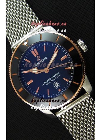 Breitling SuperOcean Heritage II B20 44MM Black Dial Two Tone Bezel 1:1 Mirror Replica