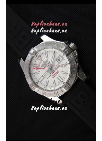 Breitling Avenger II GMT Swiss 1:1 Mirror Replica Watch in White Dial 