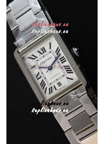 Cartier Tank Solo Swiss Automatic Watch in Leather Strap 31MM Wide 
