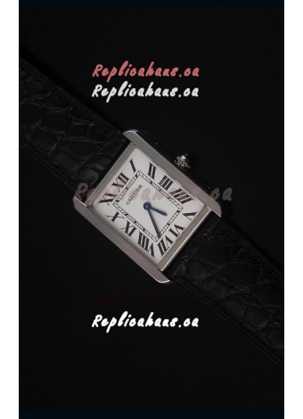Cartier Tank Solo Swiss Quartz Leather Strap Small Size 24MM Wide