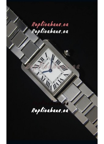 Cartier Tank Solo Swiss Quartz Watch in Steel Strap 24MM Wide 