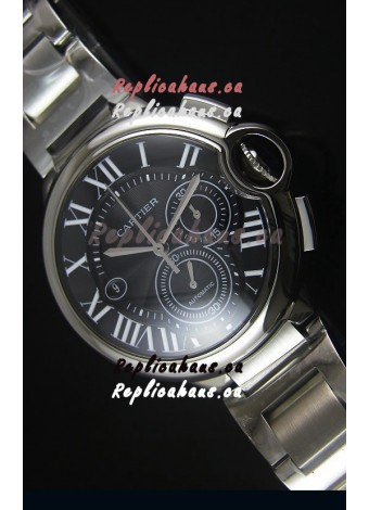 Ballon De Cartier Chronograph in Stainless Steel Case - 1:1 Mirror Replica