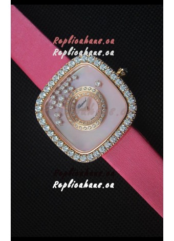 Chopard Happy Diamonds 38MM Pink Strap in Pink Dial