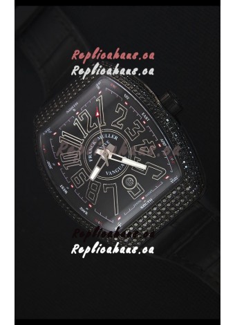 Franck Muller Vanguard Swiss Replica Watch in PVD Coated Case