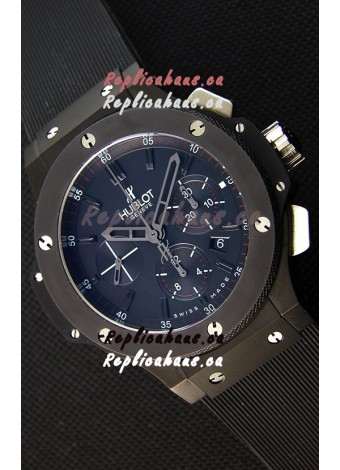 Hublot Big Bang All Black PVD Swiss Replica Watch : 1:1 Mirror Replica 
