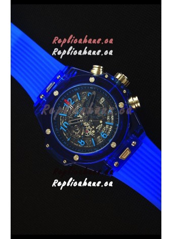 Hublot Big Bang Unico Blue Sapphire Quartz Replica Watch 45MM