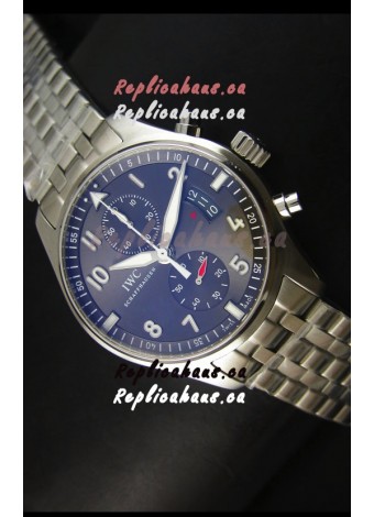 IWC IW387802 Pilot Chronograph 1:1 Mirror Replica with Steel Bracelet