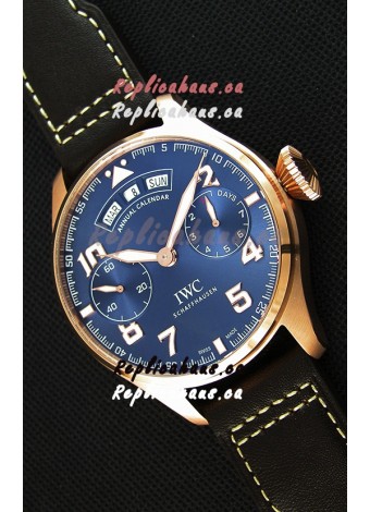 IWC Big Pilot Annual Calender Steel Blue Dial 1:1 Mirror Replica
