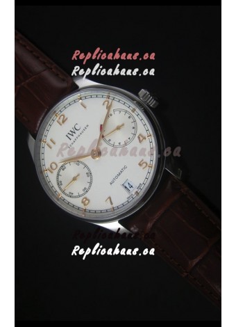 IWC IW500704 Portugieser Swiss 1:1 Mirror Replica Watch White Dial - Updated 2016 Version