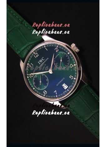 IWC Portugieser Swiss 1:1 Mirror Replica Watch Green Dial Steel Case Watch