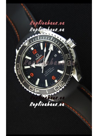 Omega Seamaster Planet Ocean Swiss Black Strap Replica 45MM 1:1 Ultimate Edition Watch 