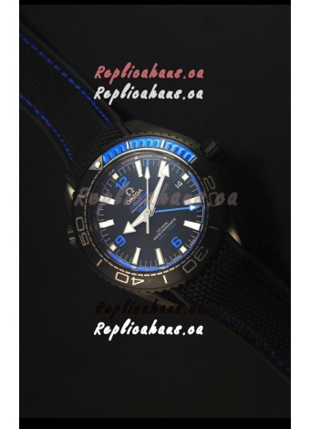 Omega Seamaster Planet Ocean Deep Black Blue GMT 1:1 Edition Swiss Replica Watch