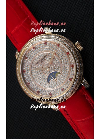 Patek Philippe Complications 4968/R Swiss Replica Rose Gold Case Watch 