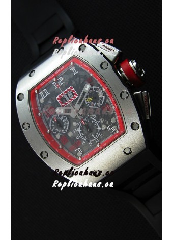 Richard Mille RM011-FM Felipe Massa One Piece Titanium Case Watch in Black Strap