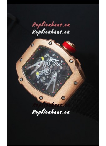 Richard Mille RM027 Tourbillon Rafael Nadal Edition Swiss Watch in Rose Gold Case