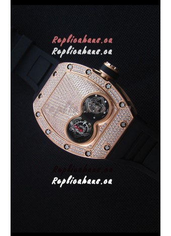 Richard Mille RM053 Tourbillon Pablo Mac Donough Swiss Replica Watch Pink Gold Case