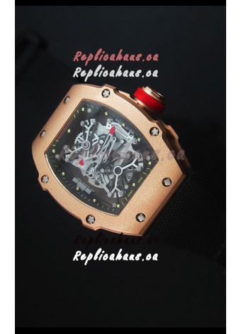 Richard Mille RM027 Tourbillon Rafael Nadal Edition Swiss Watch in 18K Rose Gold