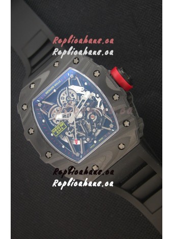 Richard Mille RM035-2 Rafael Nadal Forged Carbon Case with Red Crown