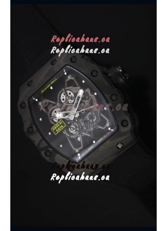 Richard Mille RM35-01 Rafael Nadal Edition Swiss Replica Watch Black Nylon Strap