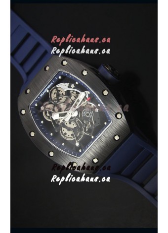 Richard Mille RM055 Ceramic Case Watch in Blue Inner Bezel