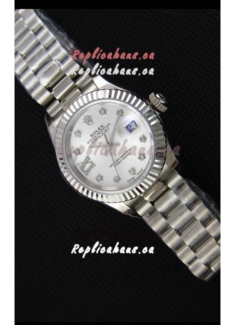 Rolex Datejust Ladies Star Diamonds Markers Swiss Watch CAL.2236 Movement 1:1 Mirror Replica