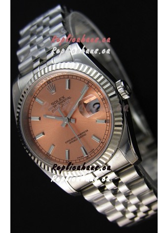 Rolex Datejust 36MM Cal.3135 Movement Swiss Replica Champange Dial Jubilee Strap - Ultimate 904L Steel Watch 
