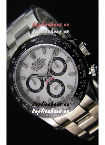 Rolex Cosmograph Daytona 116500LN White Dial Original Cal.4130 Movement - Ultimate 904L Steel Watch 