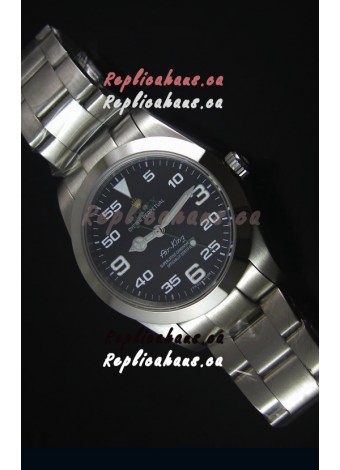 Rolex Oyster Perpetual 116900 AIR KING Swss Replica Watch in Black Dial 