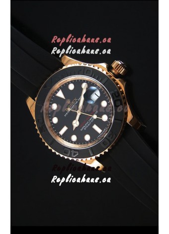 Rolex Yachtmaster 116655 Everose Gold Ceramic 1:1 Ultimate Mirror Replica Watch