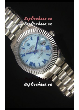 Rolex Day Date Light Blue Dial Replica Watch 40MM - 3255 Swiss Movement