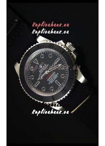 Rolex Submariner Stealth MK IV Stainless Steel Swiss Replica Watch Black Hour Markers