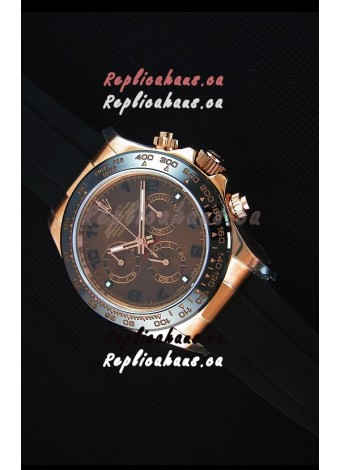 Rolex Daytona 116515 Everose 1:1 Mirror Replica Rose Gold Brown Dial Watch 