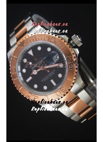 Rolex Yacht-Master 40 Everose Gold 1:1 Swiss Replica Watch with 3135 Movement 