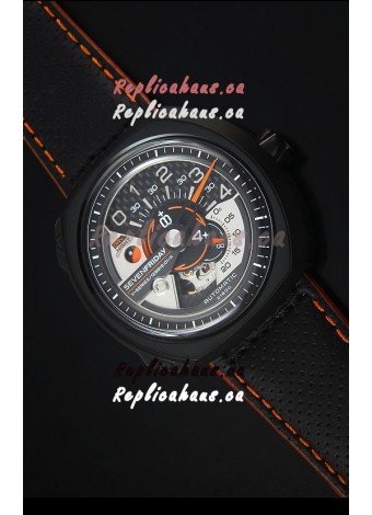 SevenFriday V02-01 Miyota 82S7 Movement 1:1 Edition Carbon Dial