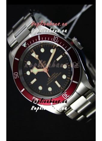 Tudor Heritage Black Bay Red Bezel Swiss Replica Watch 1:1 Ultimate Mirror Replica Edition