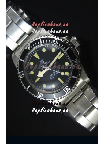 Tudor Oyster Prince Vintage 200M Black Dial Dot Markers Swiss 1:1 Mirror Replica Watch 