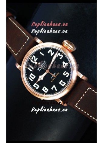Zenith Pilot Type 20 Extra Special Edition Yellow Gold Swiss 1:1 Mirror Replica Watch 