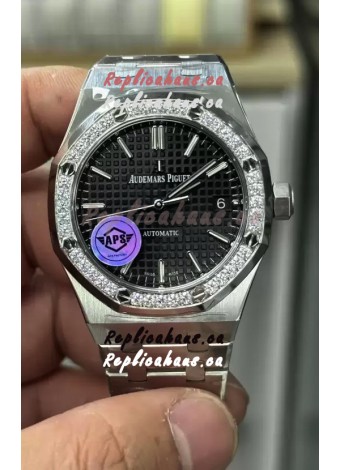 Audemars Piguet Royal Oak 37MM Black Dial Watch in 3120 Movement - 1:1 Mirror Replica