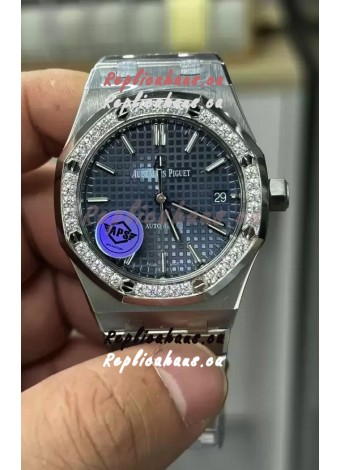 Audemars Piguet Royal Oak 37MM Blue Dial Watch in 3120 Movement - 1:1 Mirror Replica