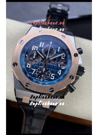 Audemars Piguet Royal Oak Offshore Blue Dial Chronograph 1:1 Mirror Replica Watch - 904L Steel