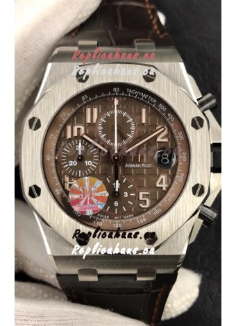 Audemars Piguet Royal Oak Offshore Chronograph Brown Dial 904L Steel - 1:1 Mirror 3126 Movement