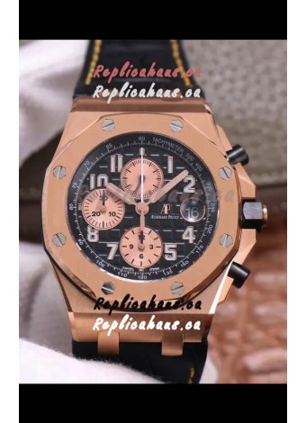 Audemars Piguet Royal Oak Offshore Chronograph Rose Gold 904L Steel 1: 1 Mirror 3126 Movement