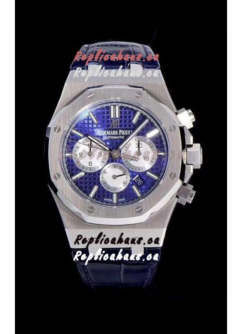 Audemars Piguet Royal Oak Chronograph Blue Dial 904L Steel 1:1 Mirror Replica
