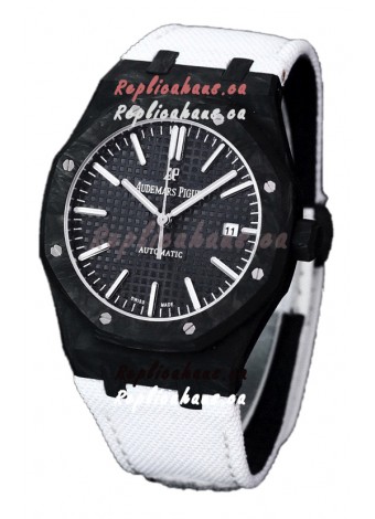 Audemars Piguet Royal Oak Ref.15400 Forged Carbon Casing Watch Black Dial in 1:1 Mirror Replica
