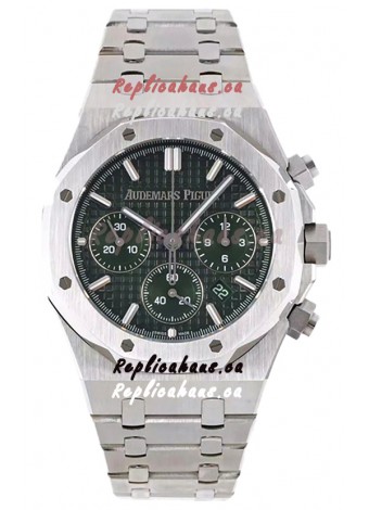 Audemars Piguet Royal Oak Chronograph 1:1 Mirror Replica - 904L Steel in Green Dial 41MM